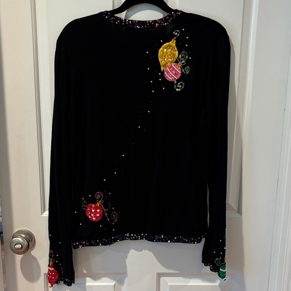 Just B Vintage Embellished Christmas Sweater Size XL - Picture 3 of 10